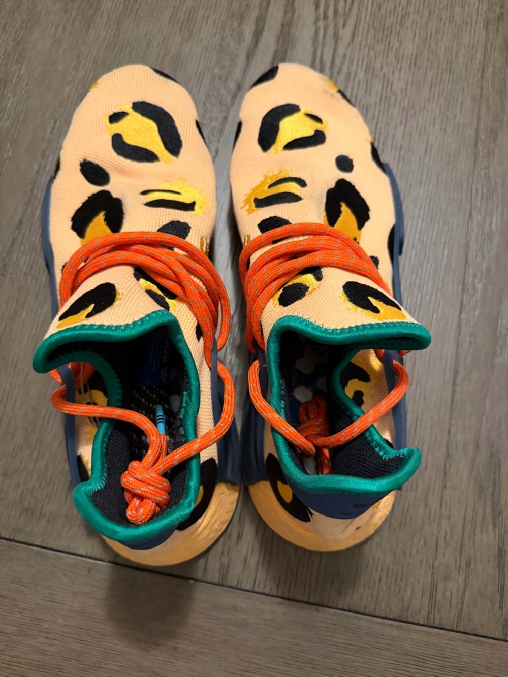 Adidas x Pharrell Hu NMD 'Animal Print minor marks on toes Sz 12.5 - Picture 5 of 7